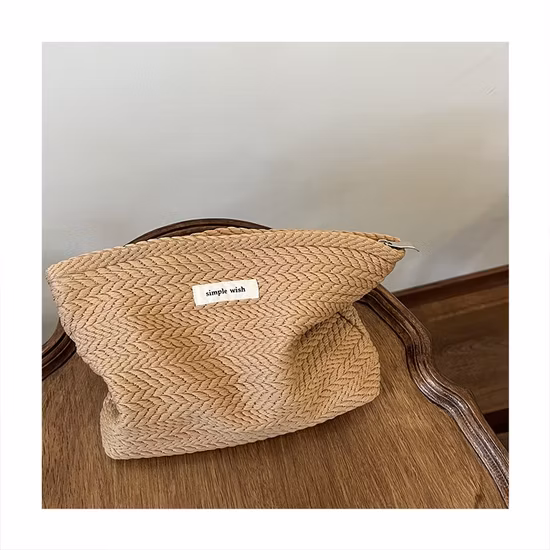 Вельветовый органайзер для макияжа в горошек, косметичка для хранения для женщин и девочек, пеналы, сумки